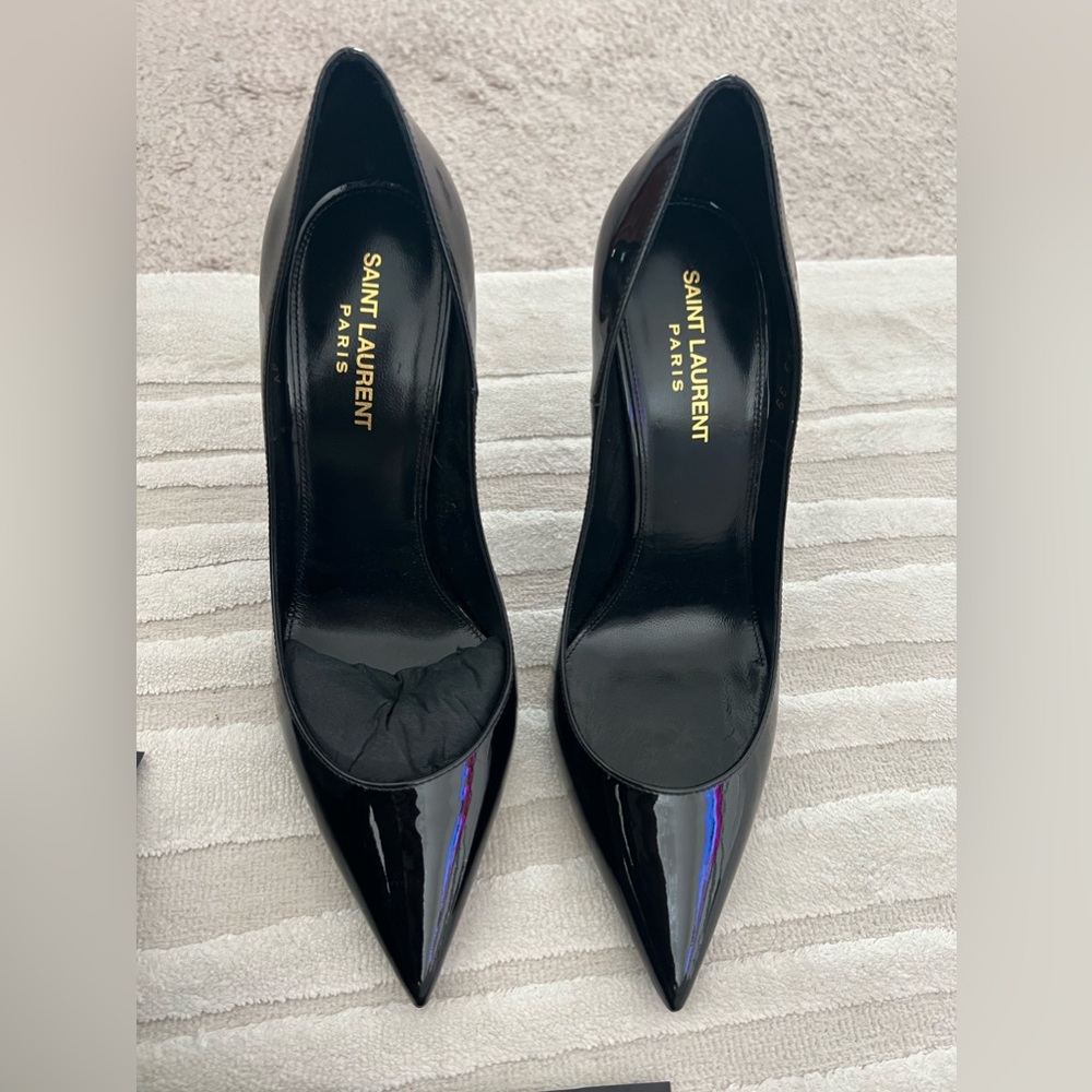 Saint Laurent Zoe 100 Patent Pump Size 39